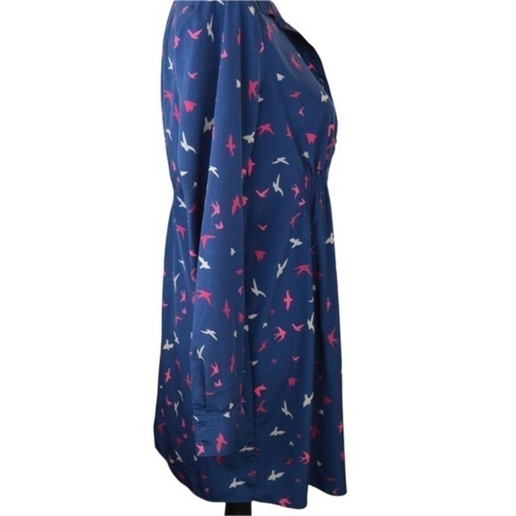 GAP Bird Print Navy Blue Maternity Legging Tunic Top Dress, Small - Picture 5 of 10